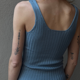Knit Top Merino - Denim