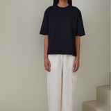 Cargo Pants Linen - Blanc