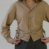 RE / VISION no. 09 Side Ruched Shirt