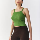 Top Ribbed Merino - Moss