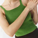 Top Ribbed Merino - Moss