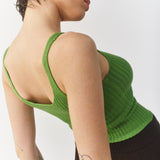 Top Ribbed Merino - Moss