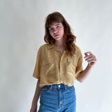 Vintage Silk Shirt Mustard No. 1