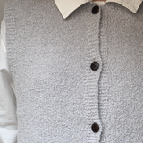 Bouclé Vest Merino Cashmere - Cloud