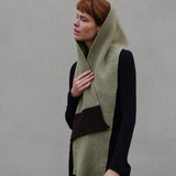 Bouclé Scarf Merino Cashmere - Matcha