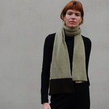 Bouclé Scarf Merino Cashmere - Matcha