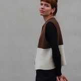 Bouclé Vest Merino Cashmere -  Affogato