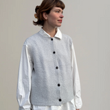 Bouclé Vest Merino Cashmere - Cloud