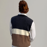 Bouclé Vest Merino Cashmere -  Tricolor