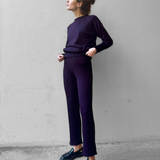 Knit Pants Merino - Plum