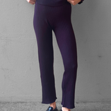 Knit Pants Merino - Plum