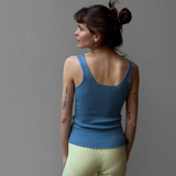 Knit Top Merino - Denim