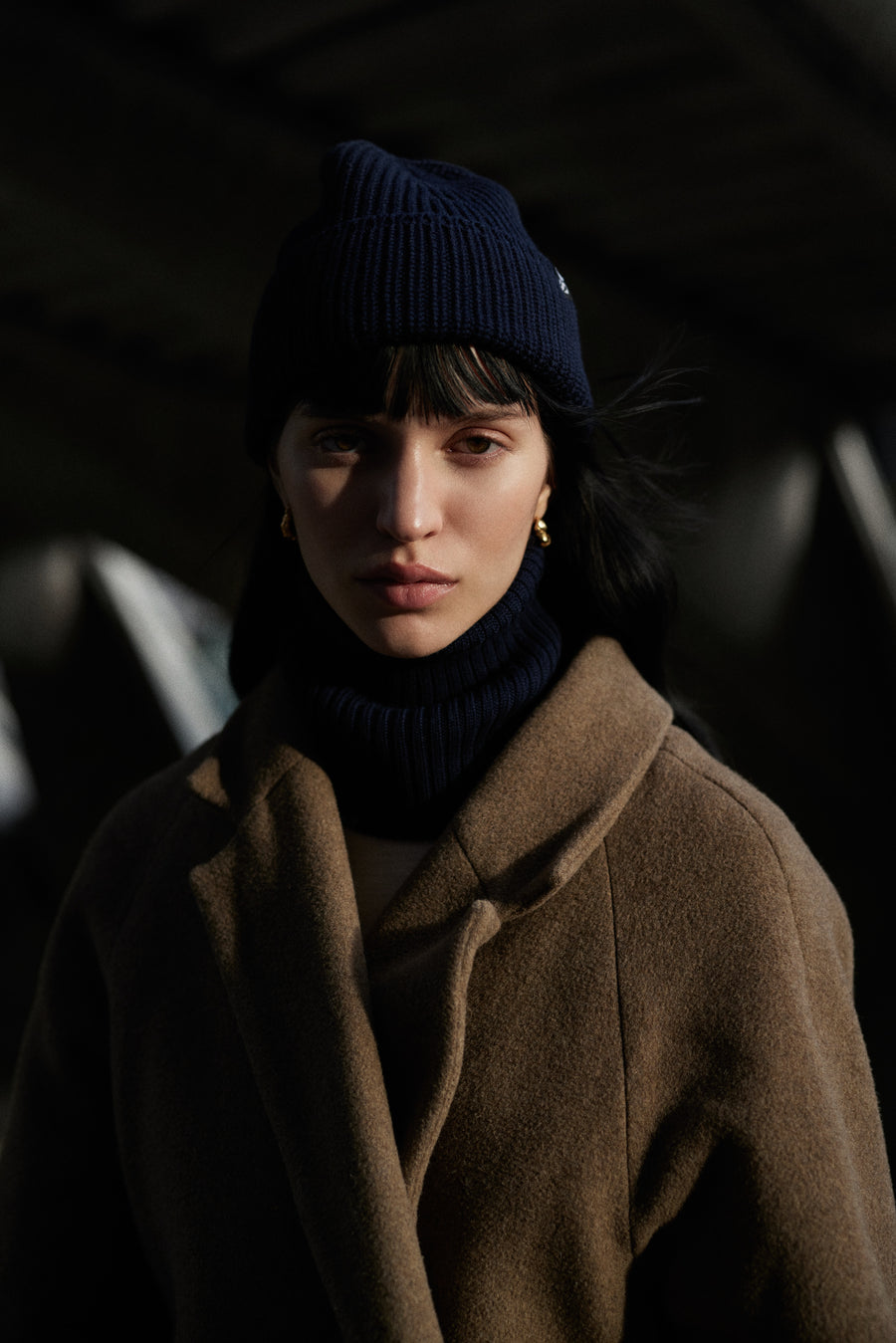 Beanie Merino - Navy