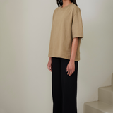 Heavy T-shirt Cotton - Taupe
