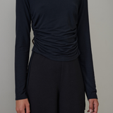 Ruched Top Micromodal - Black