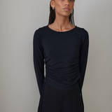 Ruched Top Micromodal - Black