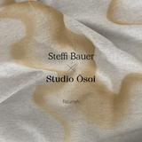 Airbrushed Wrap Top Organic / Recycled Cotton Beige