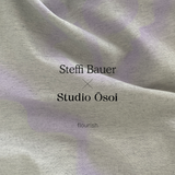 Airbrushed Wrap Top Organic / Recycled Cotton Lavendar
