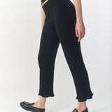 Pants Plissé Merino - Black