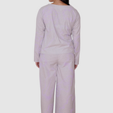Airbrushed Wrap Top Organic / Recycled Cotton Lavendar